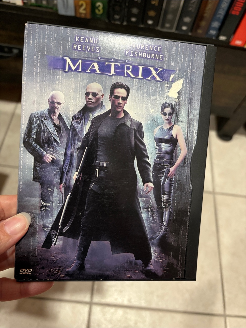 The Matrix DVD Movie - Black & Purple Cover